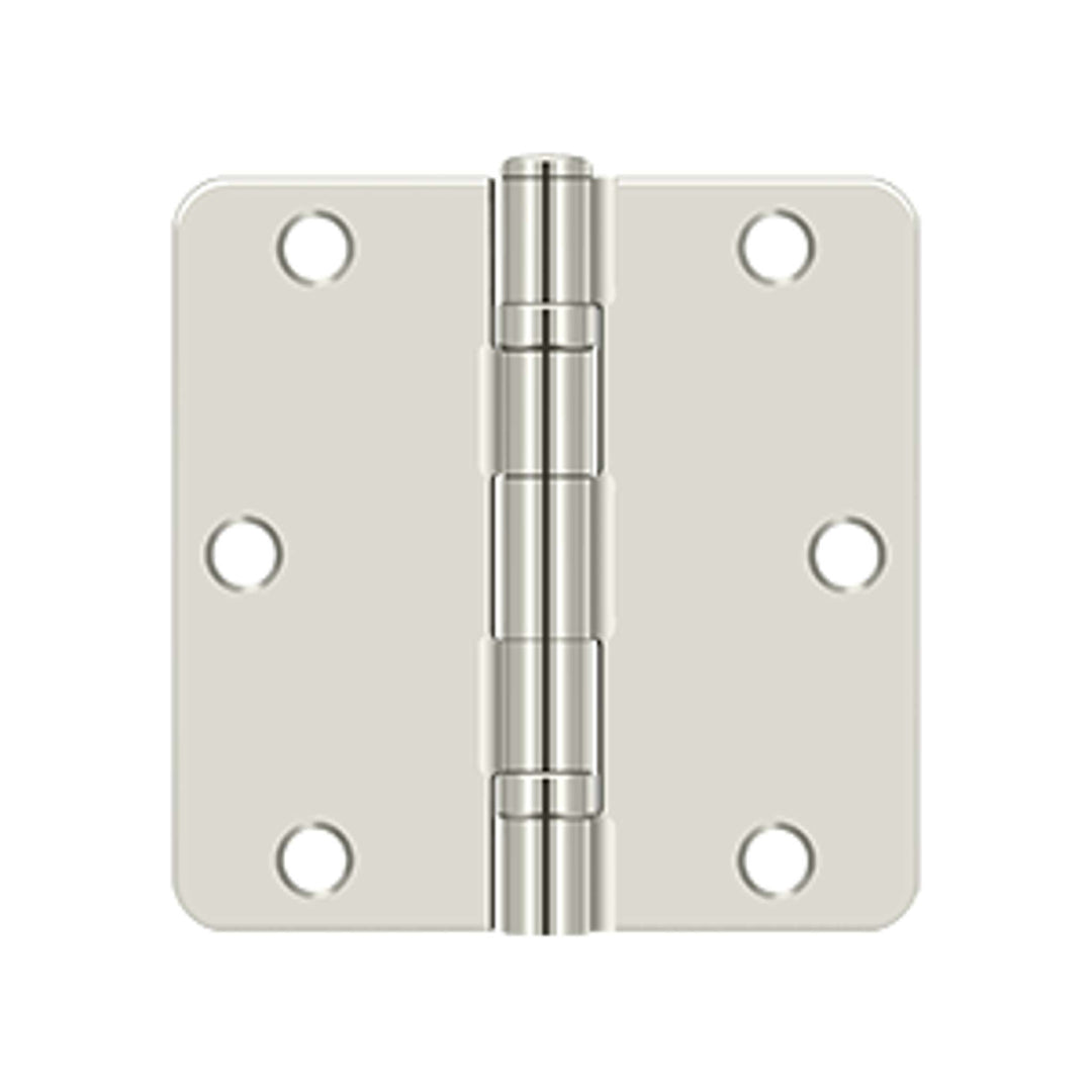 Deltana - 3-1/2" x 3-1/2" x 1/4" Radius Hinge, Ball Bearing, Steel Hinges