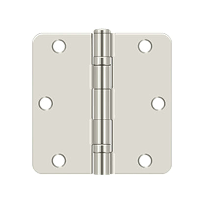 Deltana - 3-1/2" x 3-1/2" x 1/4" Radius Hinge, Ball Bearing, Steel Hinges