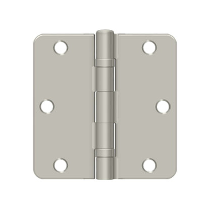 Deltana - 3-1/2" x 3-1/2" x 1/4" Radius Hinge, Ball Bearing, Steel Hinges