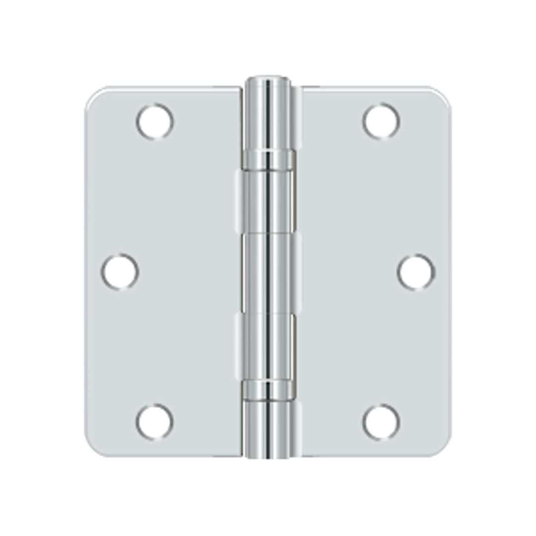 Deltana - 3-1/2" x 3-1/2" x 1/4" Radius Hinge, Ball Bearing, Steel Hinges