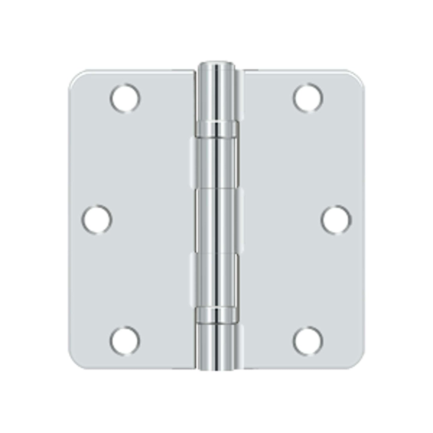 Deltana - 3-1/2" x 3-1/2" x 1/4" Radius Hinge, Ball Bearing, Steel Hinges