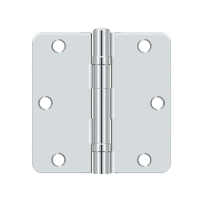 Deltana - 3-1/2" x 3-1/2" x 1/4" Radius Hinge, Ball Bearing, Steel Hinges