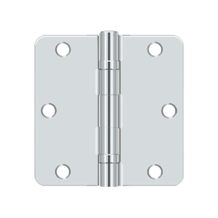 Deltana - 3-1/2" x 3-1/2" x 1/4" Radius Hinge, Ball Bearing, Steel Hinges