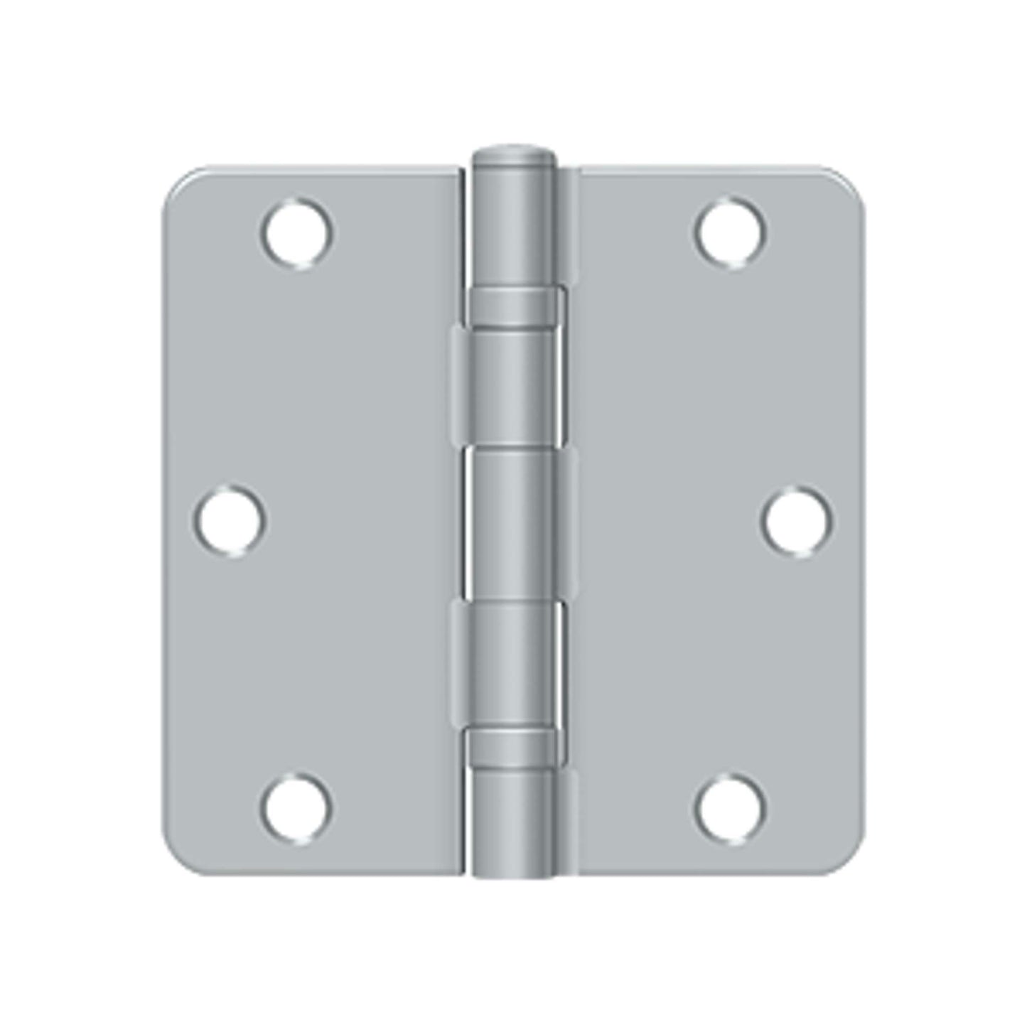 Deltana - 3-1/2" x 3-1/2" x 1/4" Radius Hinge, Ball Bearing, Steel Hinges