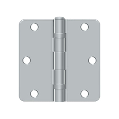 Deltana - 3-1/2" x 3-1/2" x 1/4" Radius Hinge, Ball Bearing, Steel Hinges