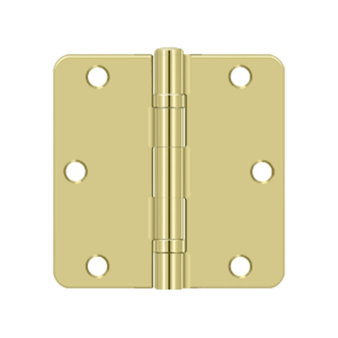 Deltana - 3-1/2" x 3-1/2" x 1/4" Radius Hinge, Ball Bearing, Steel Hinges