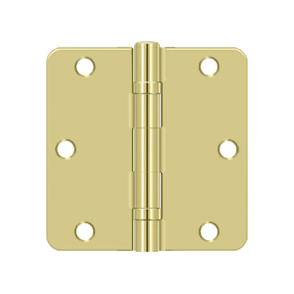 Deltana - 3-1/2" x 3-1/2" x 1/4" Radius Hinge, Ball Bearing, Steel Hinges