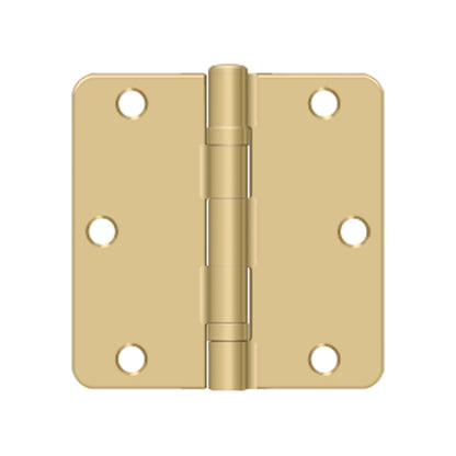 Deltana - 3-1/2" x 3-1/2" x 1/4" Radius Hinge, Ball Bearing, Steel Hinges