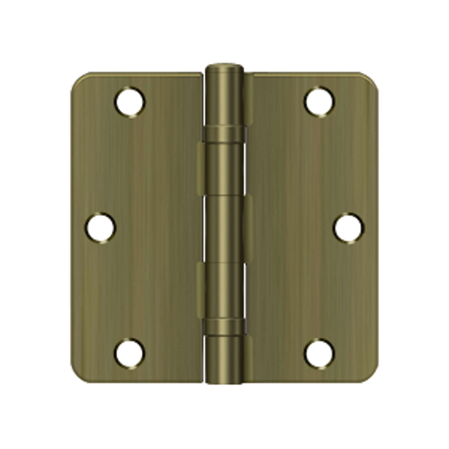 Deltana - 3-1/2" x 3-1/2" x 1/4" Radius Hinge, Ball Bearing, Steel Hinges