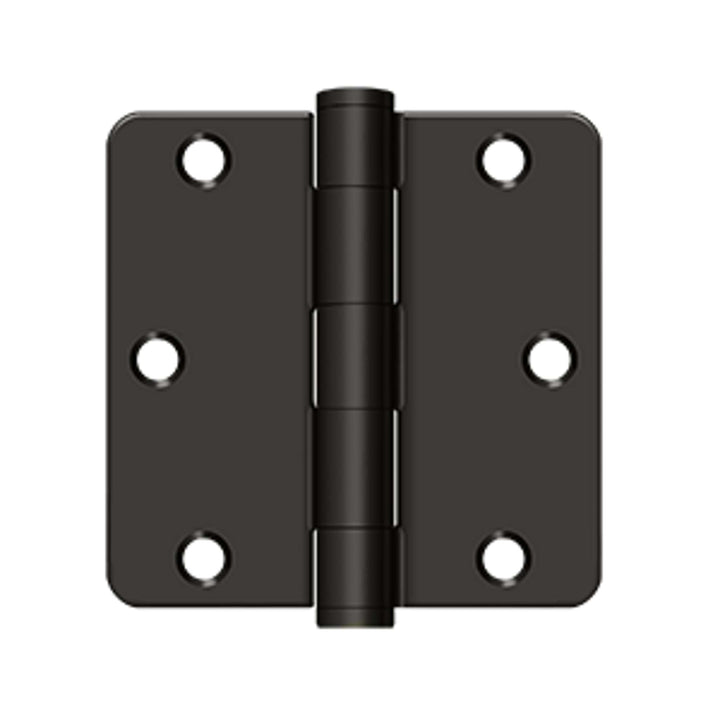 Deltana - 3-1/2" x 3-1/2" x 1/4" Radius Hinge, HD, Steel Hinges