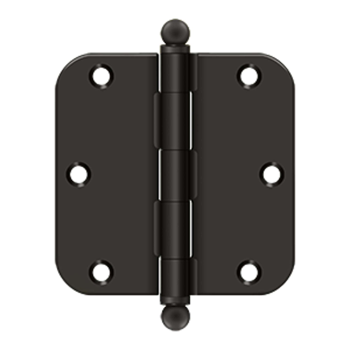 Deltana - 3-1/2" x 3-1/2" x 5/8" Radius Hinge, w/ Ball Tips, Ball Tipped Hinges