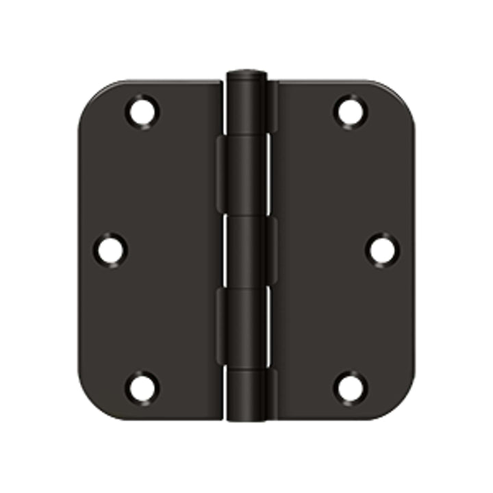 Deltana - 3-1/2" x 3-1/2" x 5/8" Radius Hinge, Residential Thickness, Steel Hinges