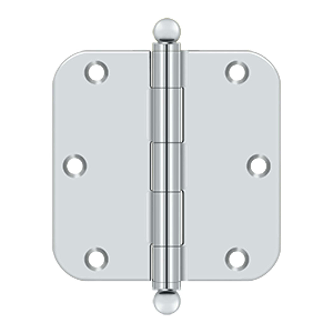 Deltana - 3-1/2" x 3-1/2" x 5/8" Radius Hinge, w/ Ball Tips, Ball Tipped Hinges