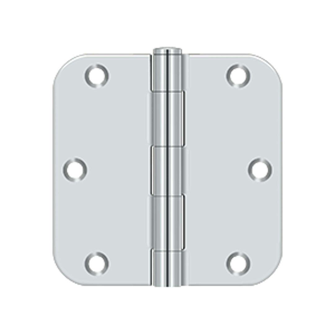 Deltana - 3-1/2" x 3-1/2" x 5/8" Radius Hinge, Residential Thickness, Steel Hinges