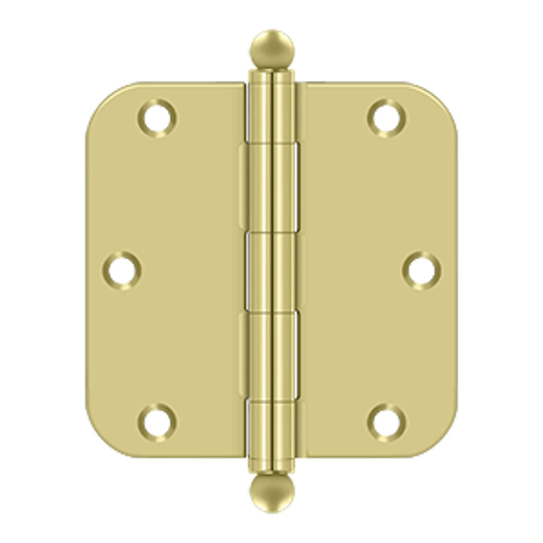 Deltana - 3-1/2" x 3-1/2" x 5/8" Radius Hinge, w/ Ball Tips, Ball Tipped Hinges