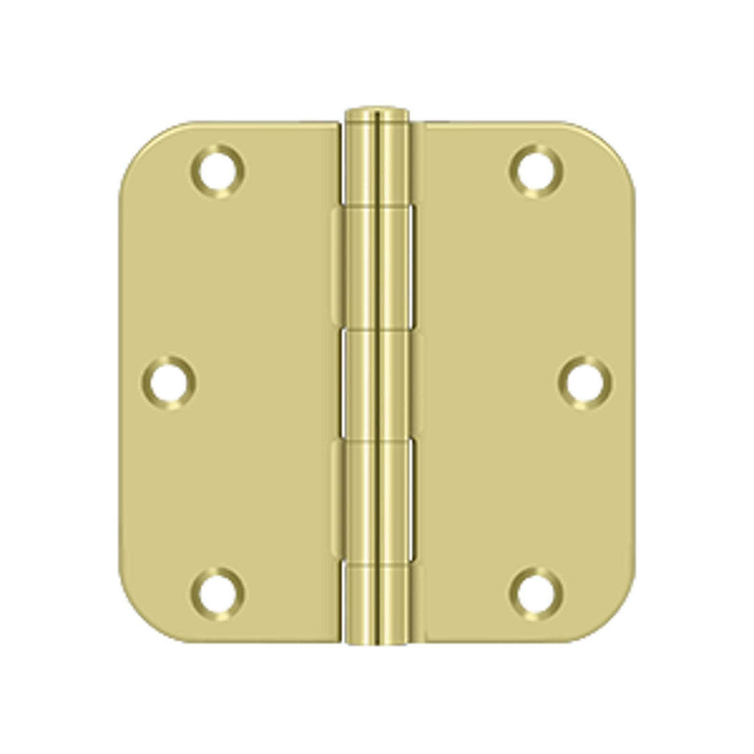 Deltana - 3-1/2" x 3-1/2" x 5/8" Radius Hinge, Residential Thickness, Steel Hinges