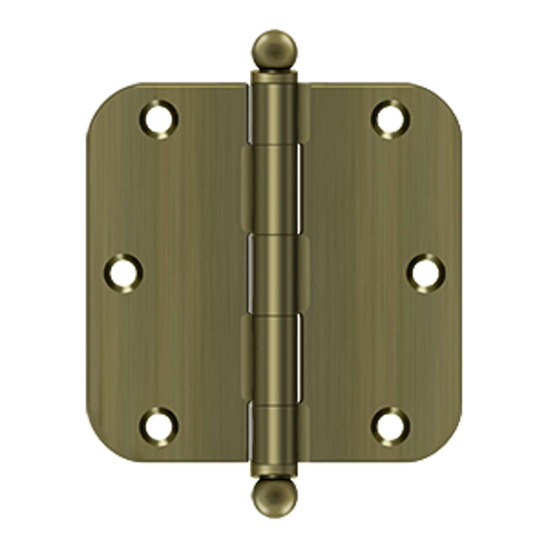 Deltana - 3-1/2" x 3-1/2" x 5/8" Radius Hinge, w/ Ball Tips, Ball Tipped Hinges