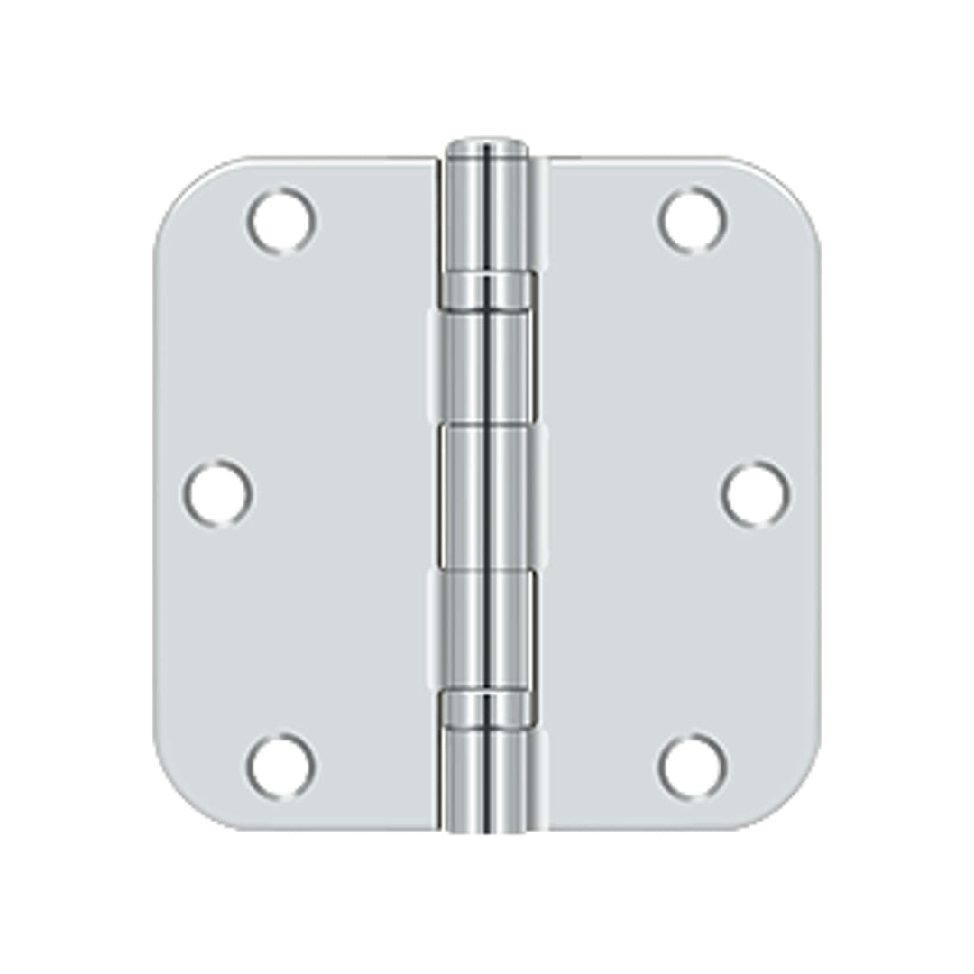 Deltana - 3-1/2" x 3-1/2" x 5/8" Radius Hinge, Ball Bearing, Steel Hinges