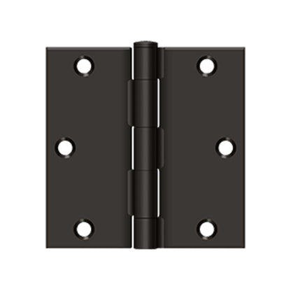 Deltana - 3-1/2" x 3-1/2" Square Hinge, Steel Hinges