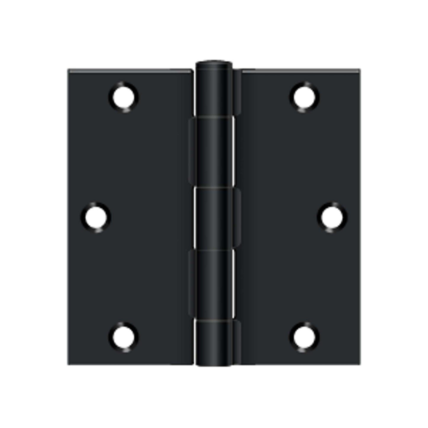 Deltana - 3-1/2" x 3-1/2" Square Hinge, Steel Hinges