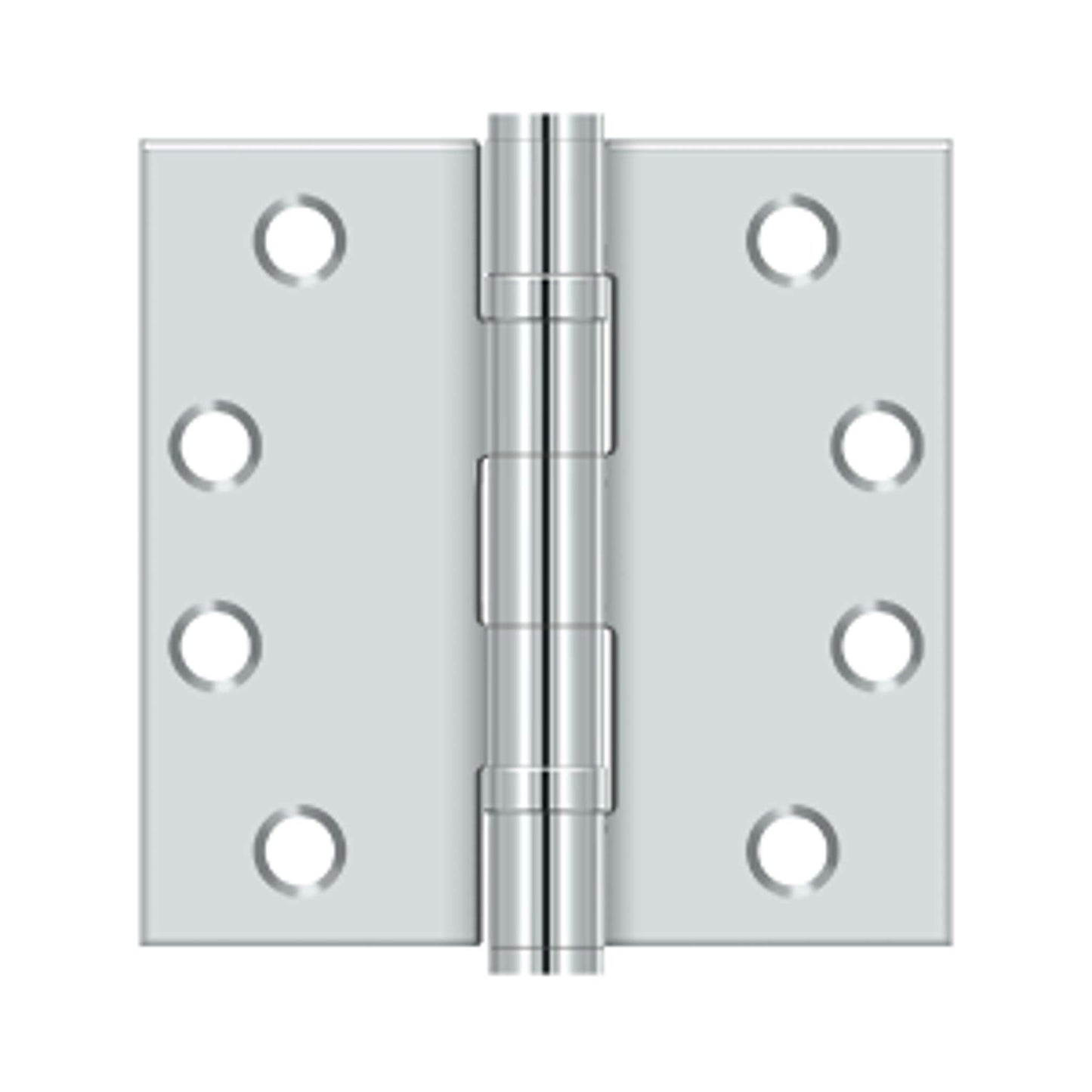 Deltana - 4" x 4" Square Hinge, HD, Ball Bearings, Steel Hinges