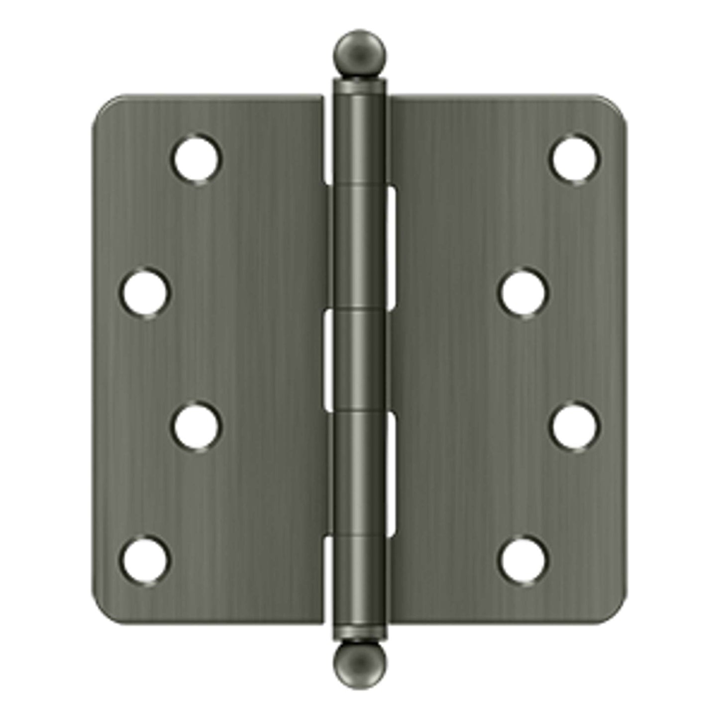 Deltana - 4" x 4" x 1/4" Radius Hinge, w/ Ball Tips, Ball Tipped Hinges