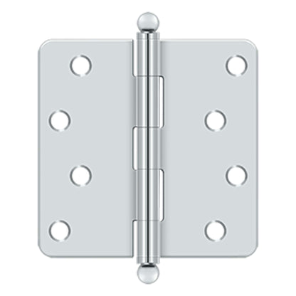 Deltana - 4" x 4" x 1/4" Radius Hinge, w/ Ball Tips, Ball Tipped Hinges