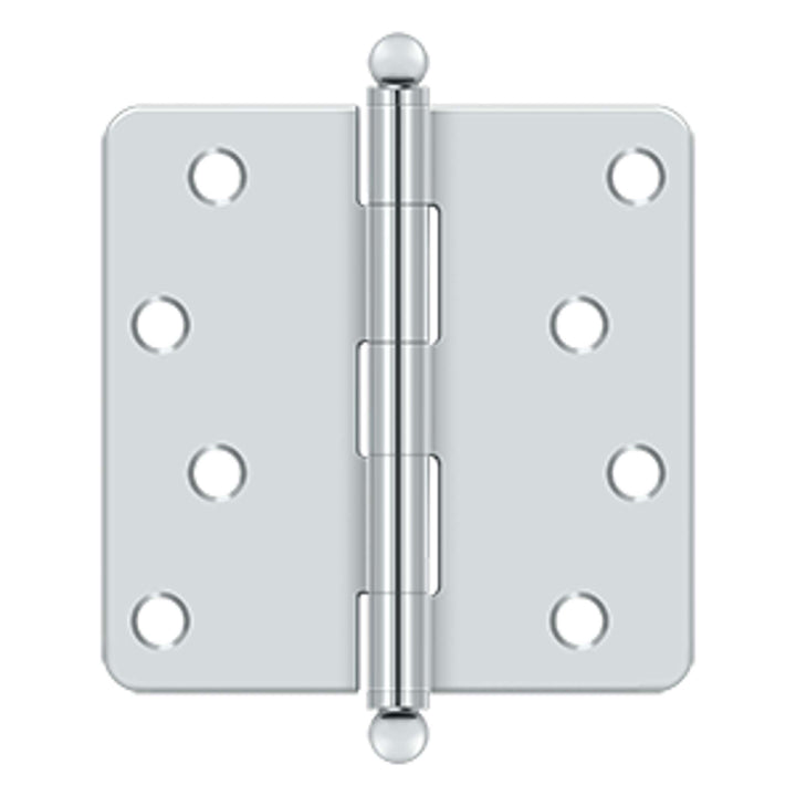 Deltana - 4" x 4" x 1/4" Radius Hinge, w/ Ball Tips, Ball Tipped Hinges