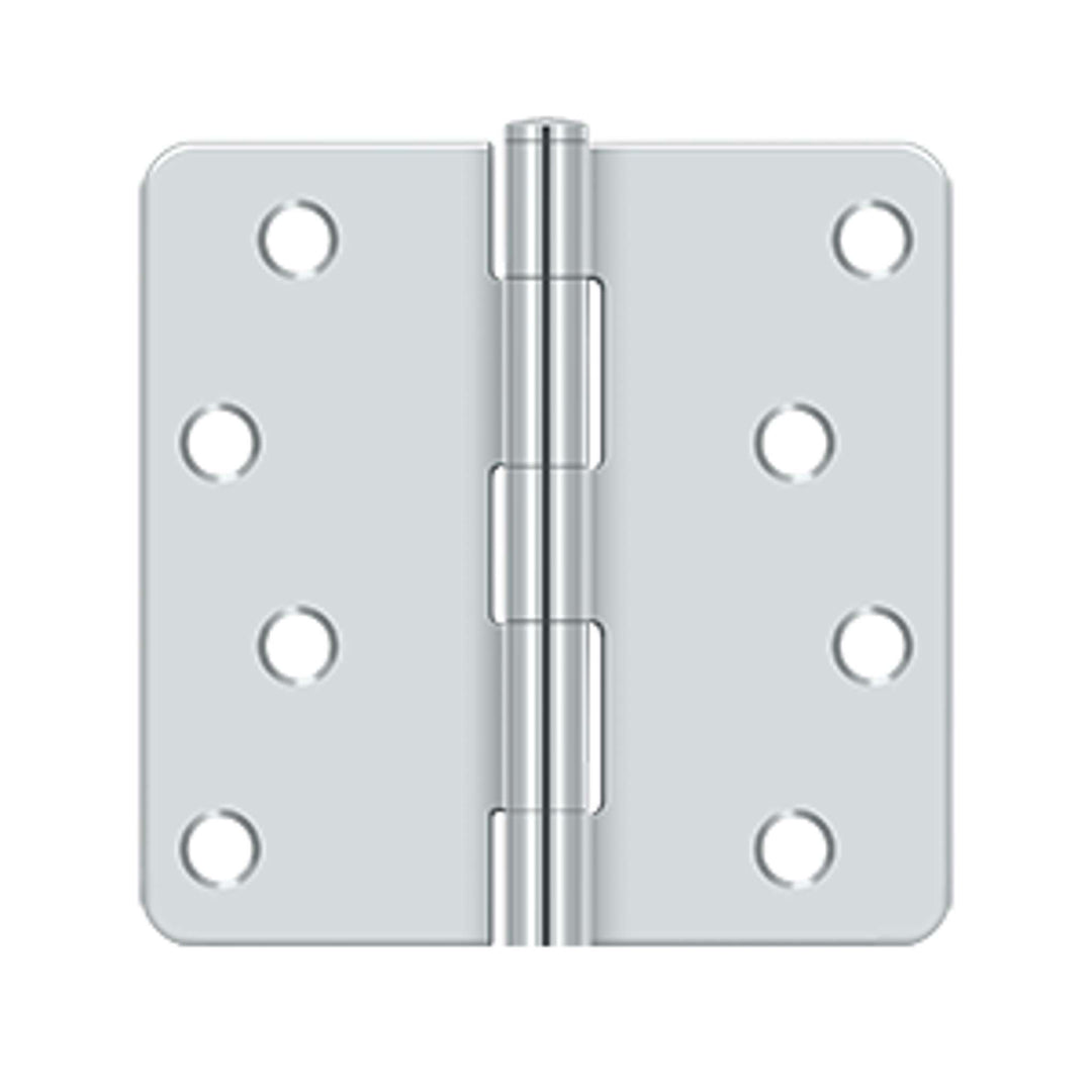 Deltana - 4" x 4" x 1/4" Radius Hinge, Residential, Steel Hinges