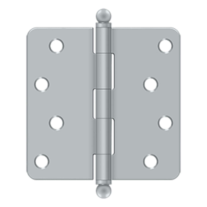 Deltana - 4" x 4" x 1/4" Radius Hinge, w/ Ball Tips, Ball Tipped Hinges