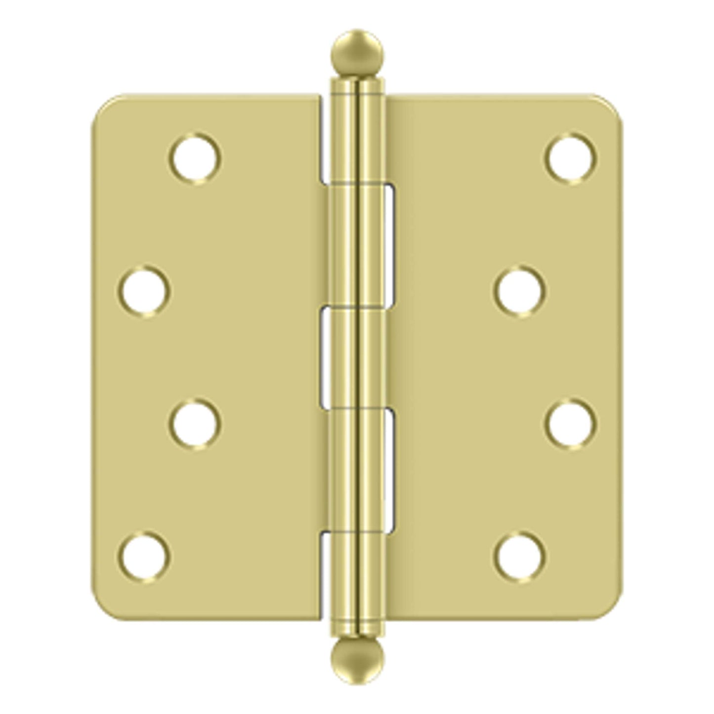 Deltana - 4" x 4" x 1/4" Radius Hinge, w/ Ball Tips, Ball Tipped Hinges