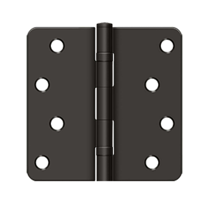 Deltana - 4" x 4" x 1/4" Radius Hinge, Ball Bearings, Residential, Steel Hinges