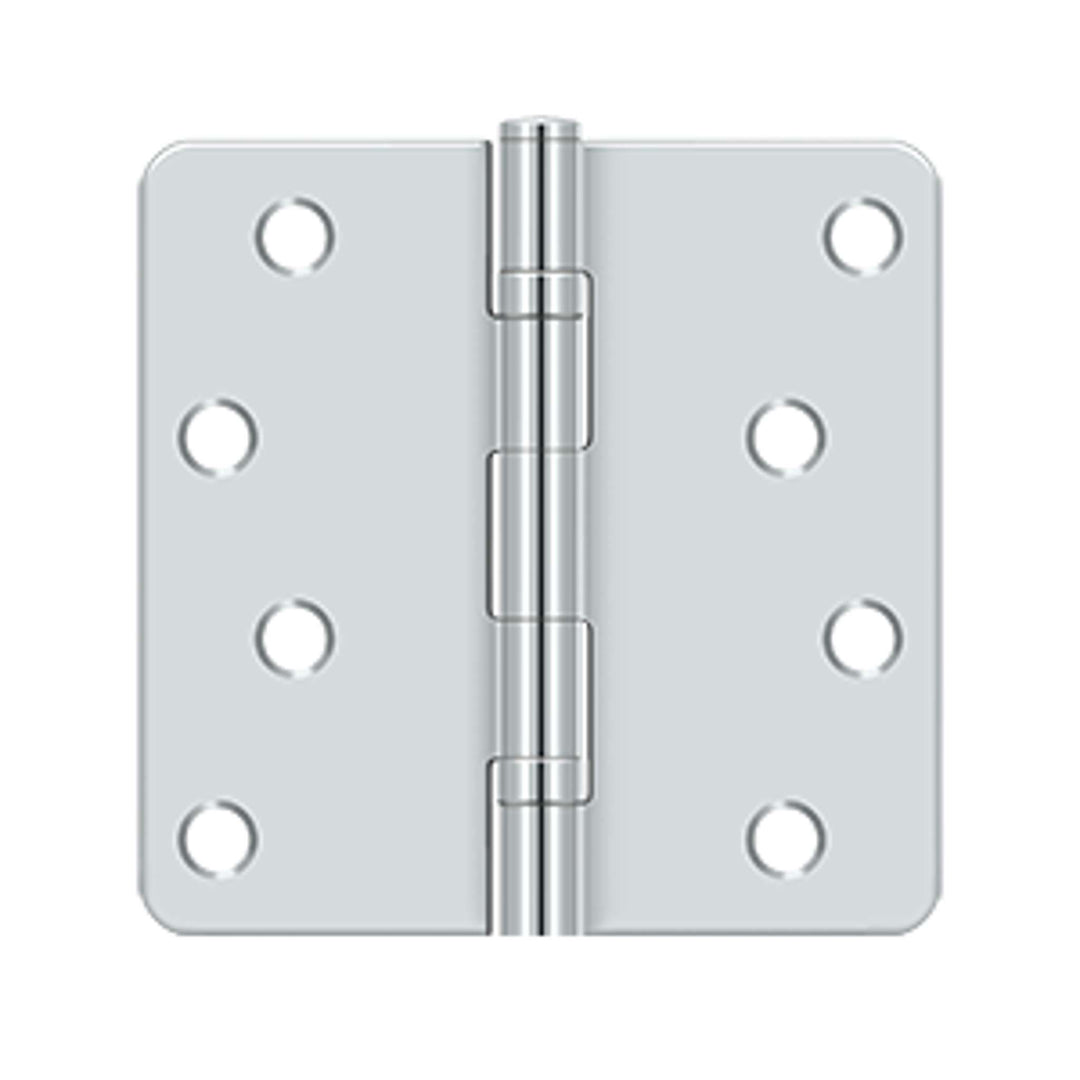 Deltana - 4" x 4" x 1/4" Radius Hinge, Ball Bearings, Residential, Steel Hinges