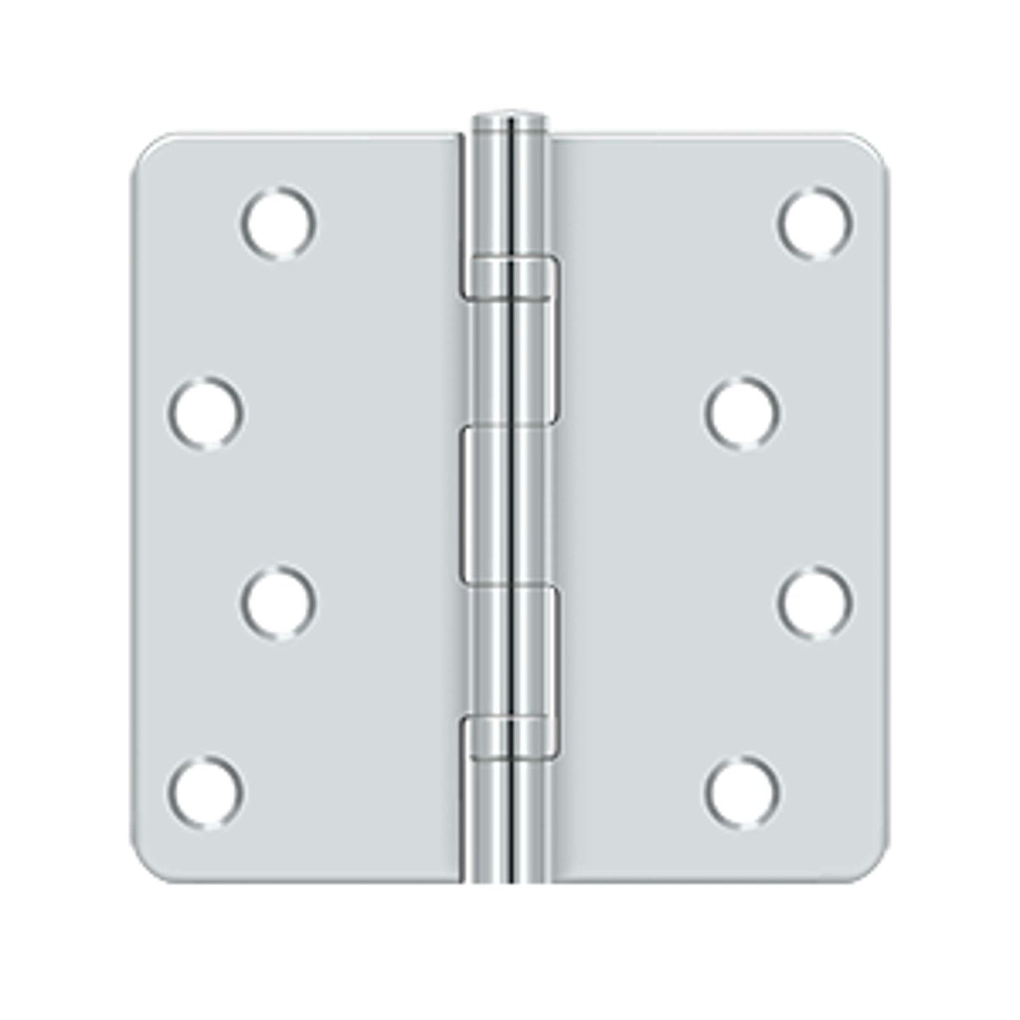 Deltana - 4" x 4" x 1/4" Radius Hinge, Ball Bearings, Residential, Steel Hinges