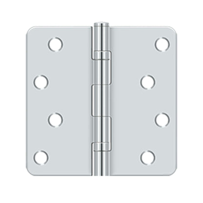 Deltana - 4" x 4" x 1/4" Radius Hinge, Ball Bearings, Residential, Steel Hinges