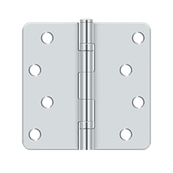 Deltana - 4" x 4" x 1/4" Radius Hinge, Ball Bearings, Residential, Steel Hinges