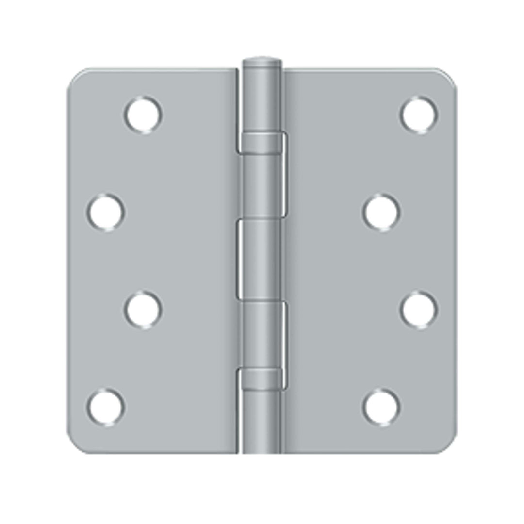 Deltana - 4" x 4" x 1/4" Radius Hinge, Ball Bearings, Residential, Steel Hinges