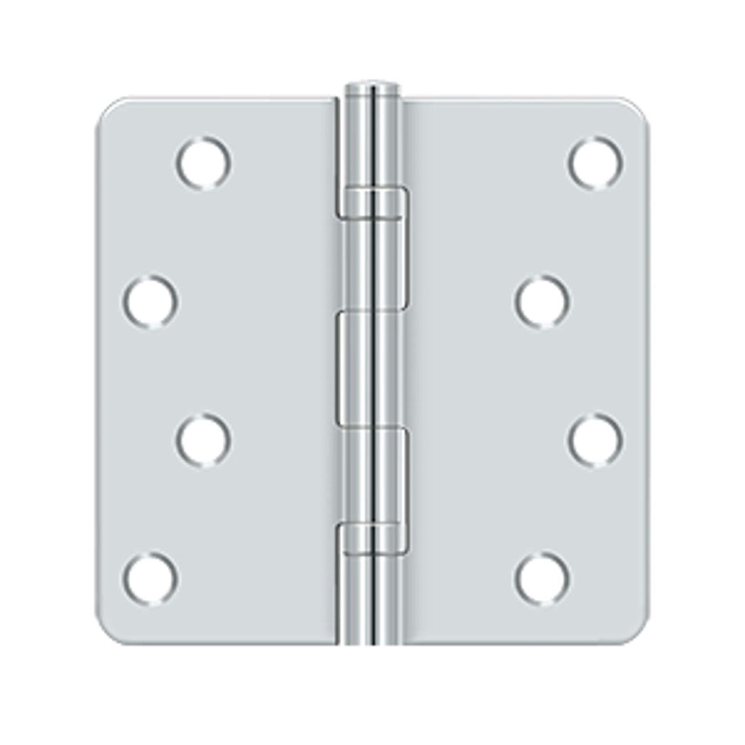 Deltana - 4" x 4" x 1/4" Radius Hinge, Ball Bearings, Residential, Steel Hinges