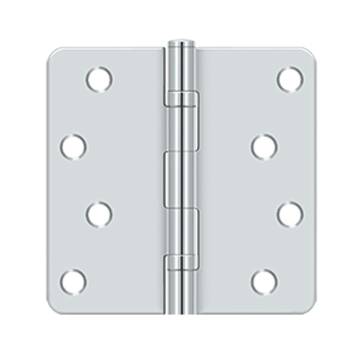 Deltana - 4" x 4" x 1/4" Radius Hinge, Ball Bearings, Residential, Steel Hinges