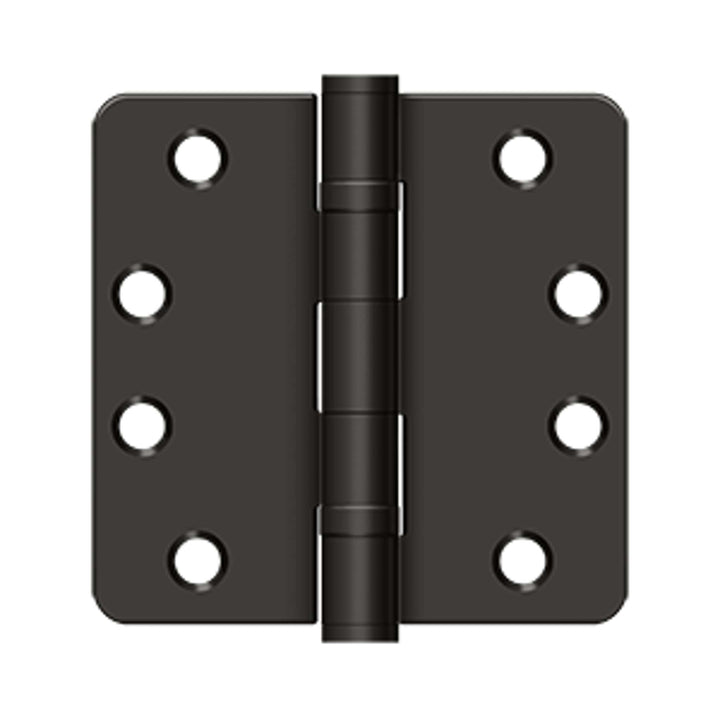 Deltana - 4" x 4" x 1/4" Radius Hinge, HD, Ball Bearings, Steel Hinges