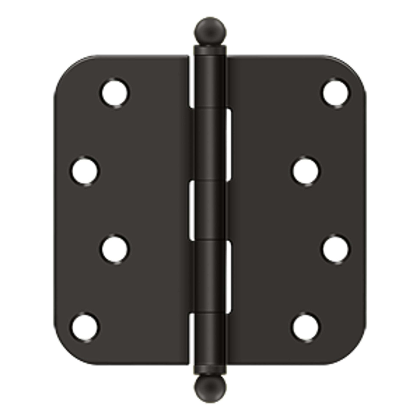 Deltana - 4" x 4" x 5/8" Radius Hinge, w/ Ball Tips, Ball Tipped Hinges