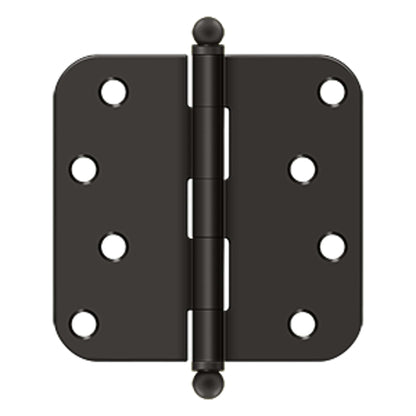 Deltana - 4"x 4"x 5/8" Radius Hinge, Steel Hinges