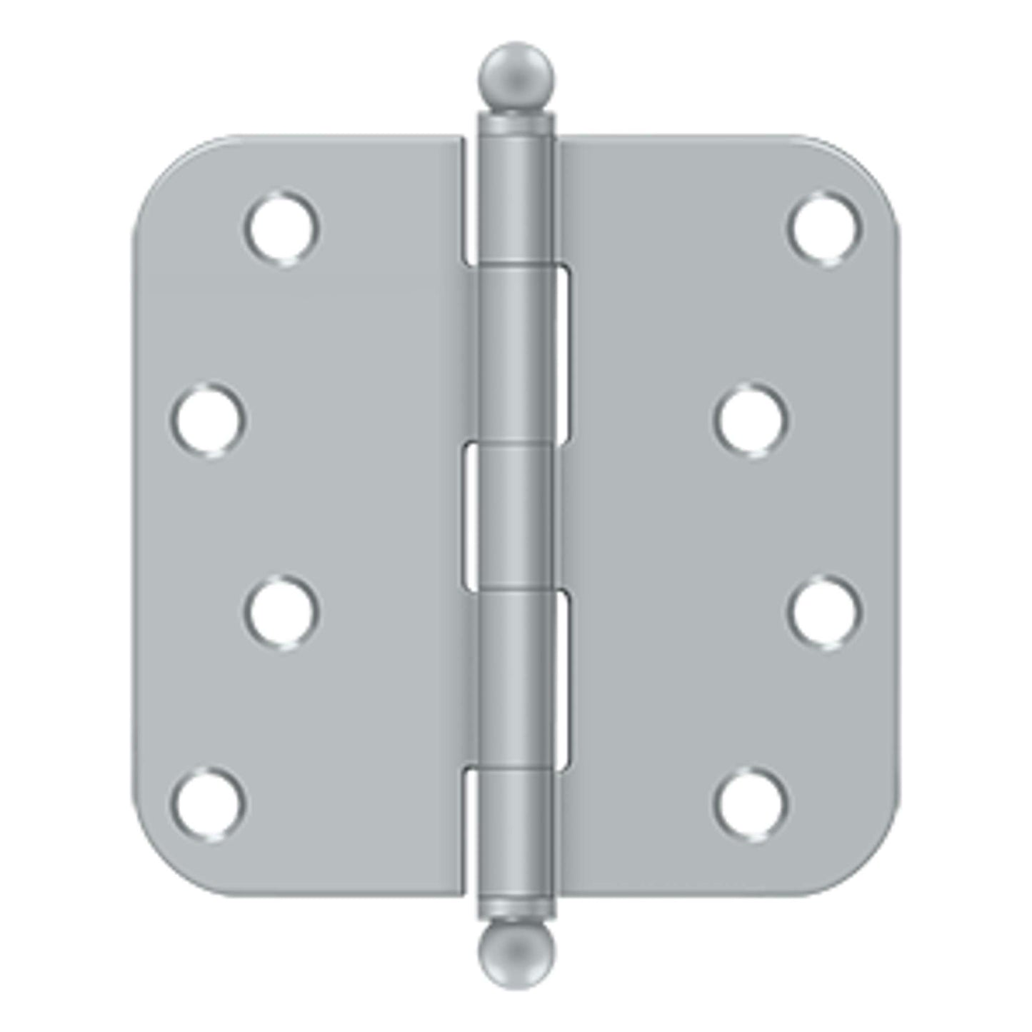 Deltana - 4"x 4"x 5/8" Radius Hinge, Steel Hinges