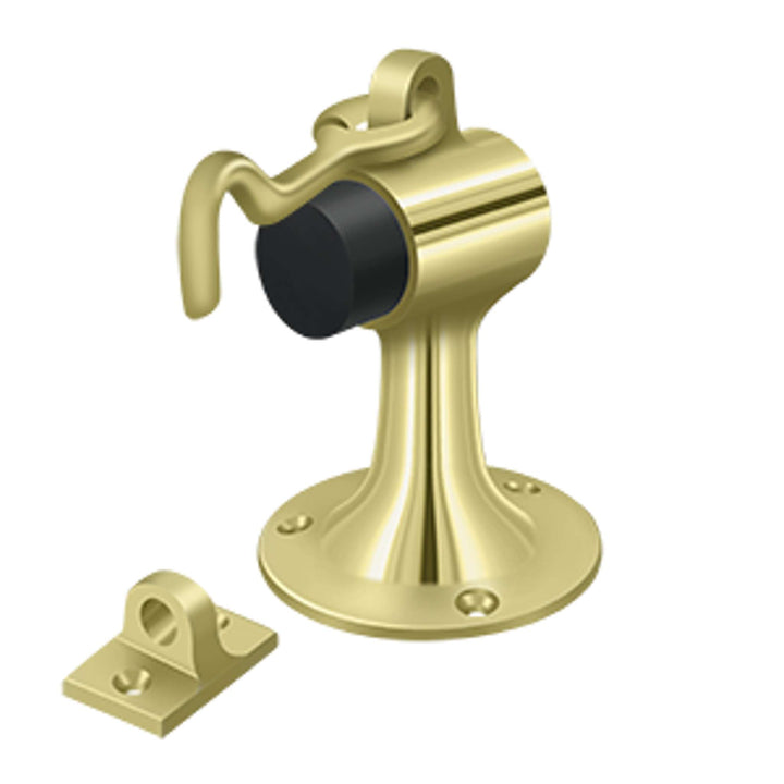 Deltana - Floor Mount Bumper w/ Holder, Solid Brass