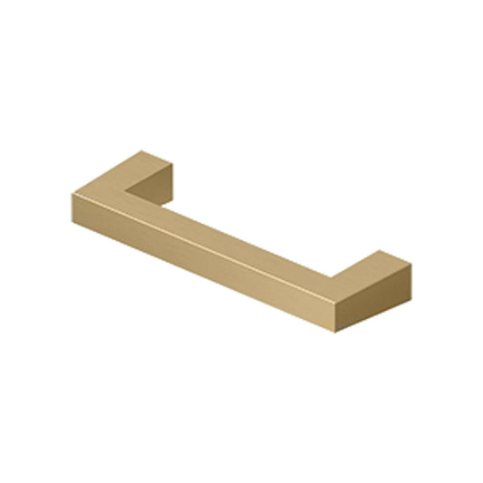 Deltana - Modern Square Bar Pull, 3-1/2", HD, Solid Brass
