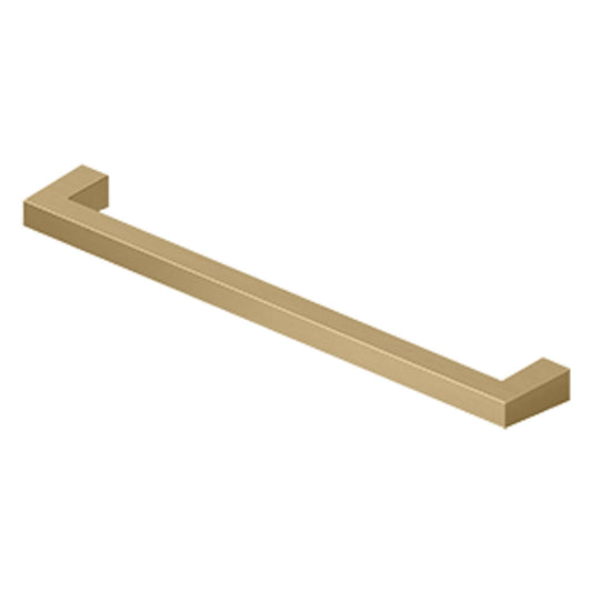 Deltana - Modern Square Bar Pull, 8", HD, Solid Brass