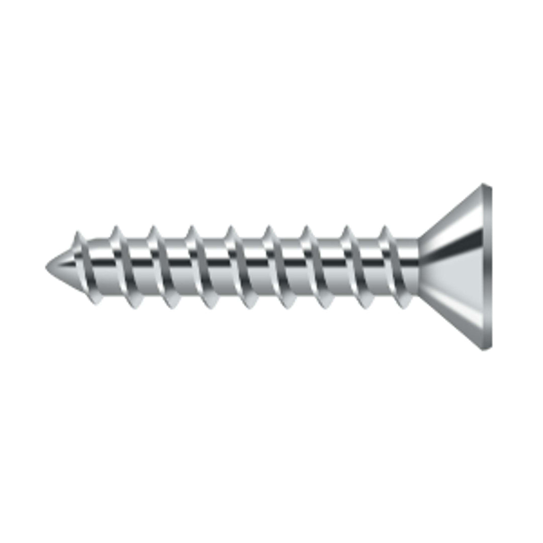 Deltana - Wood Screw, Steel, #10 x 1"