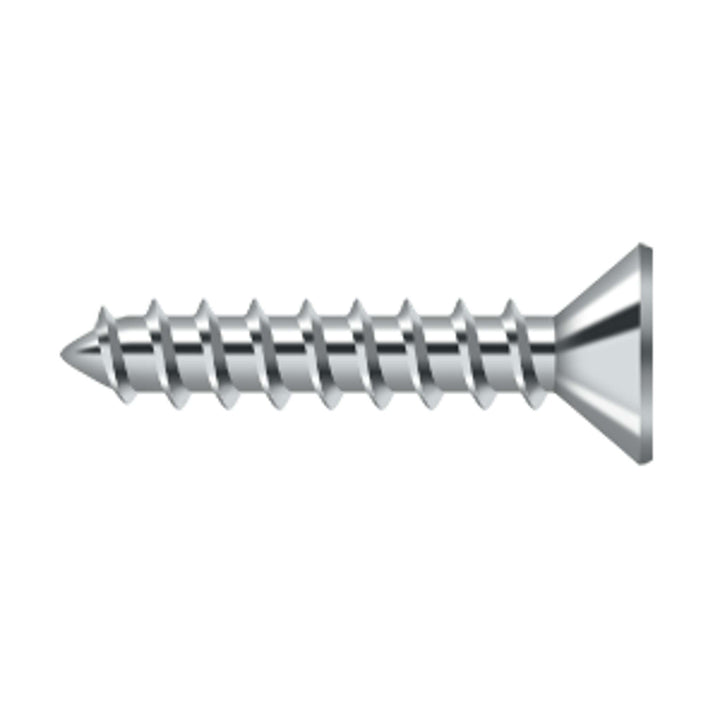 Deltana - Wood Screw, Steel, #10 x 1"