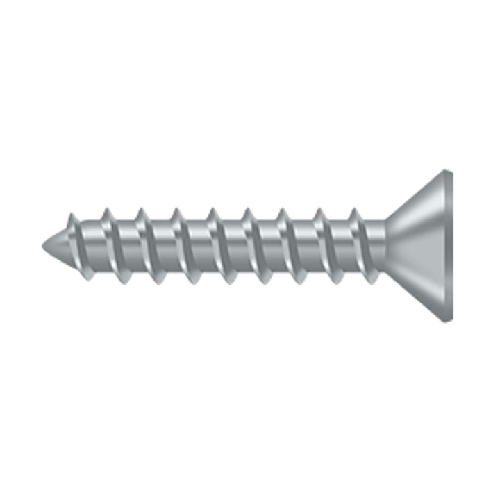 Deltana - Wood Screw, Steel, #10 x 1"