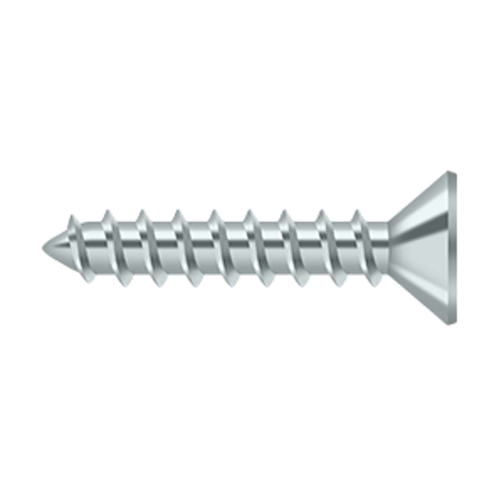 Deltana - Wood Screw, Steel, #10 x 1"